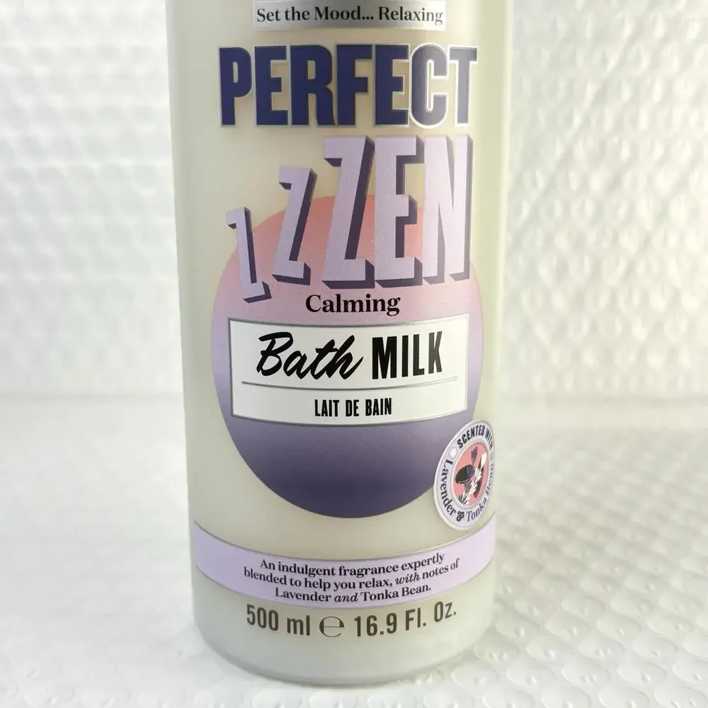 Lot of 2 x Soap & Glory Perfect Zen Calming Bath Milk 16.9 Fl Oz /500ml each NEW